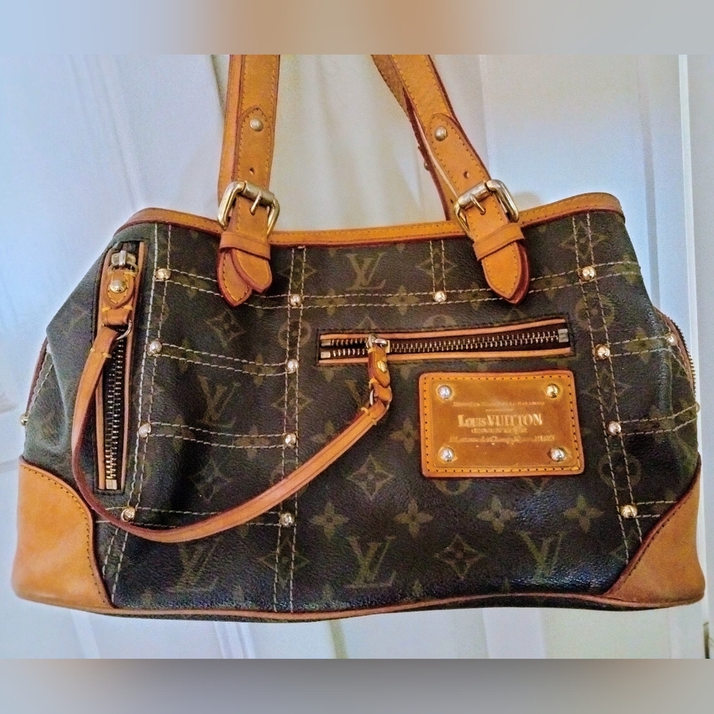 Louis Vuitton Monogram Studded Satchel